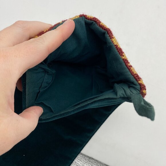 I believe in Angels wool needlepoint Christmas Stocking velvet back cherub Holid - Picture 6 of 6